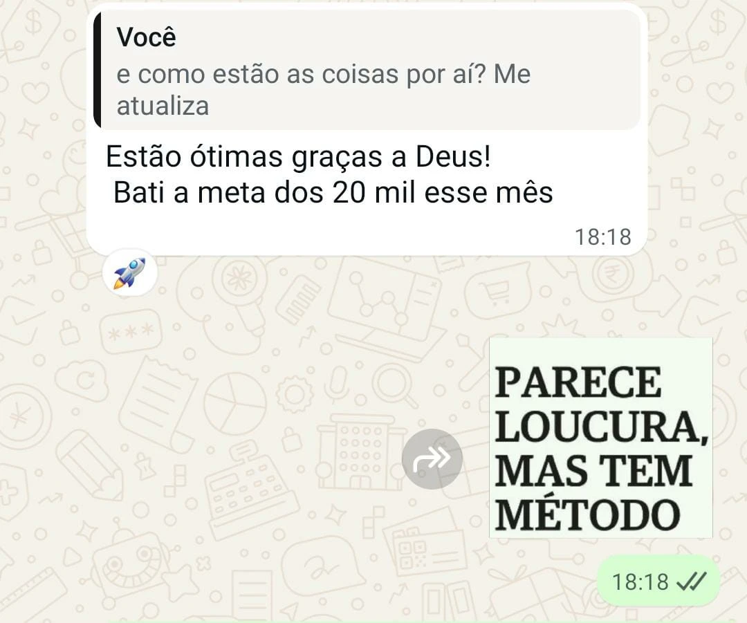 Bati a meta dos 20 mil esse mês