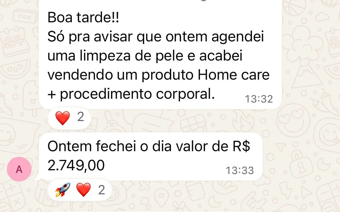 Fechei o dia com R$ 2.749